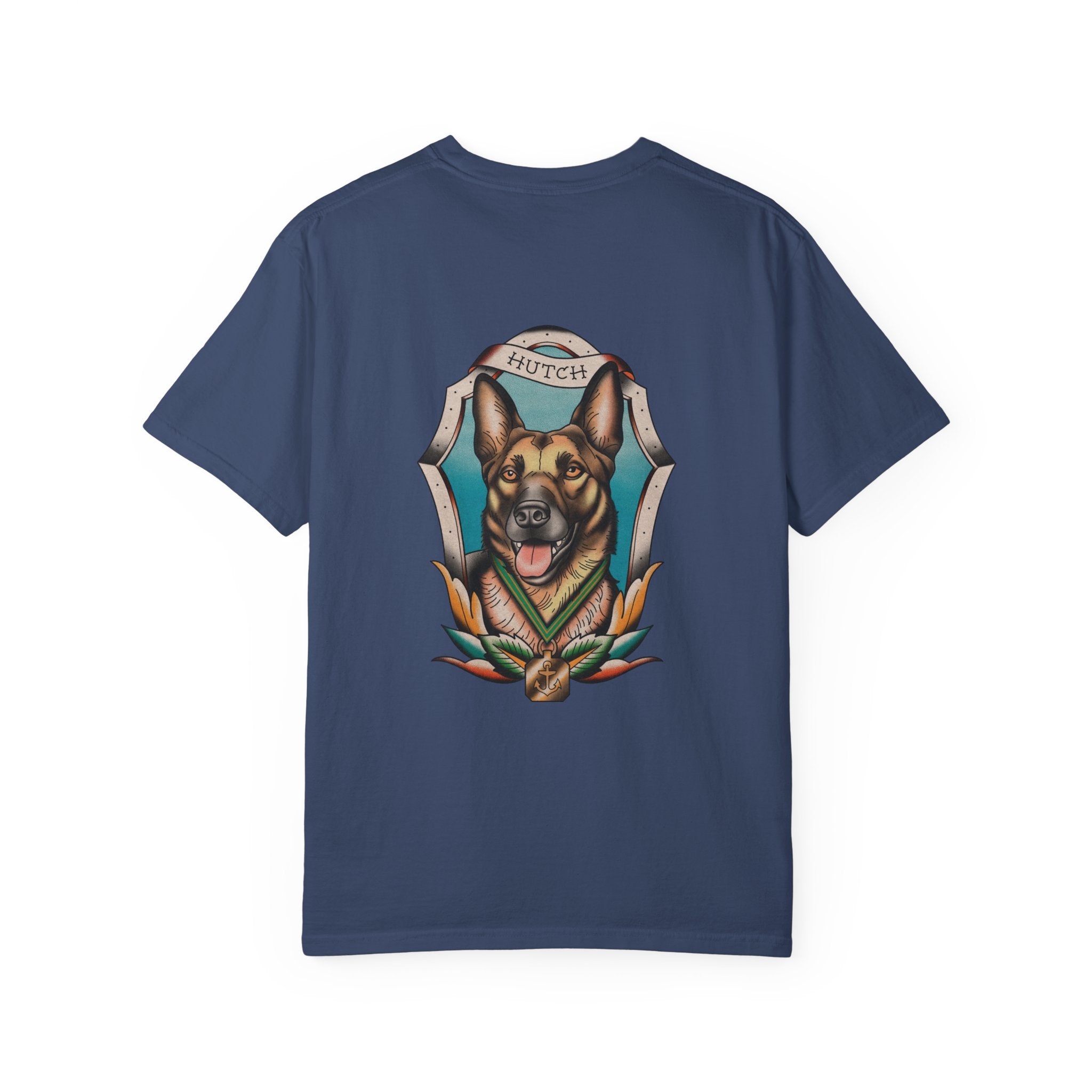 Unisex T-Shirt Chief Hutch Retired Navy Seal Working Dog American Traditional Art
