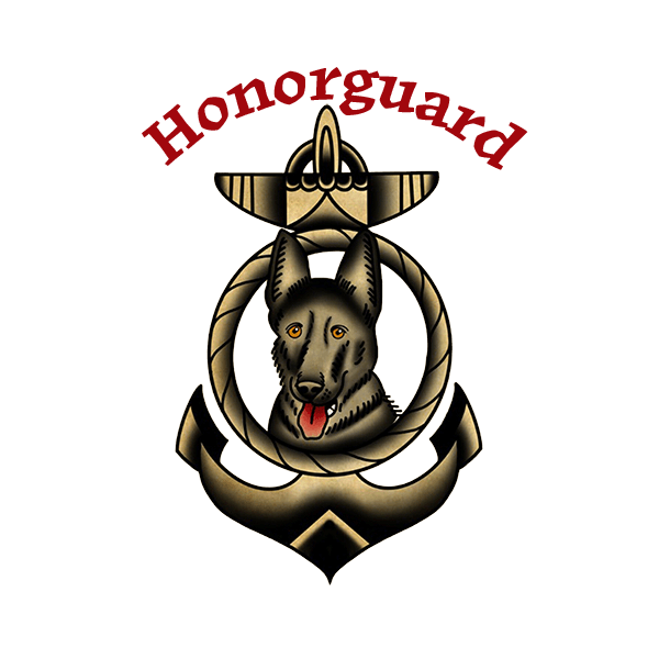 American traditional art of chopper military dog fresh roasted coffee zero dark espresso