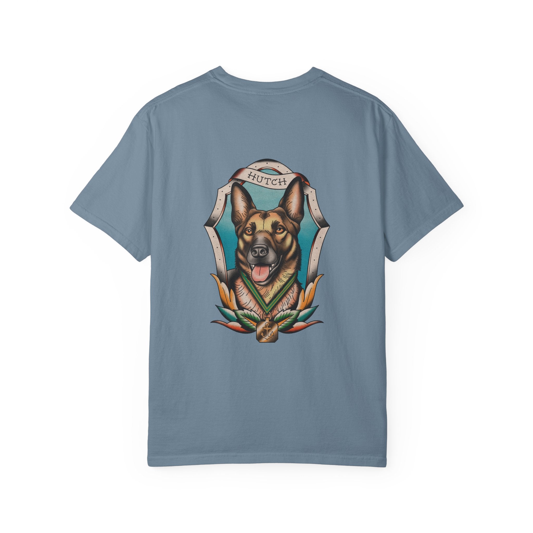 Unisex T-Shirt Chief Hutch Retired Navy Seal Working Dog American Traditional Art